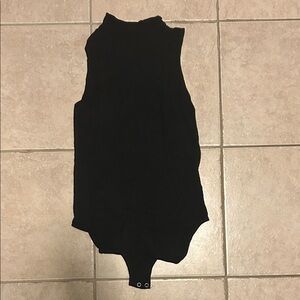 Sleeveless Black Women's One Piece